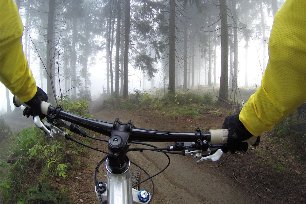 A guy on a bike